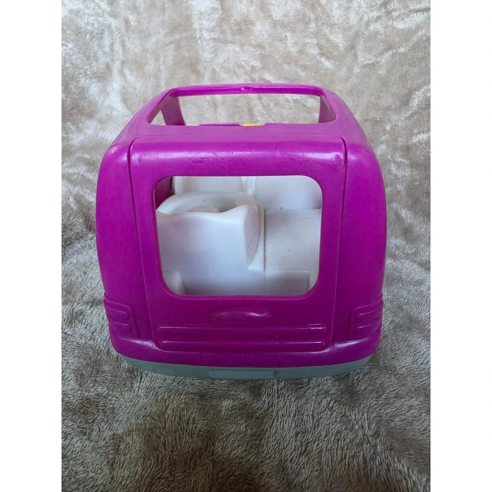 Fisher-Price Little People Purple SUV Car with 3 Figures Boy Man Baby Toy Set
